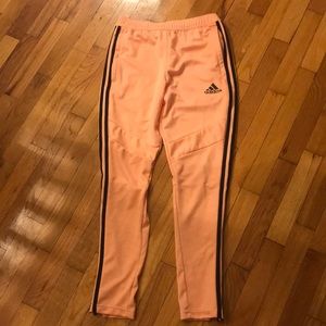 Pink Adidas track pants